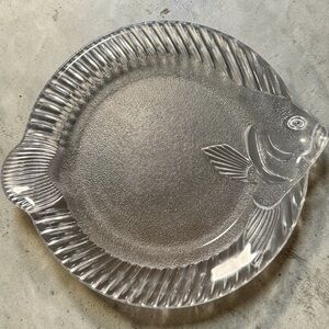 Mikasa Clear Glass Fish Serving Platter